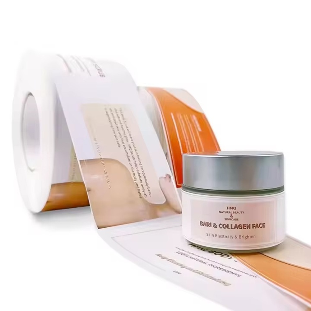 Luxury Skincare Logo - 맞춤형 고급 비닐 라벨｜방수 로고 인쇄｜롤