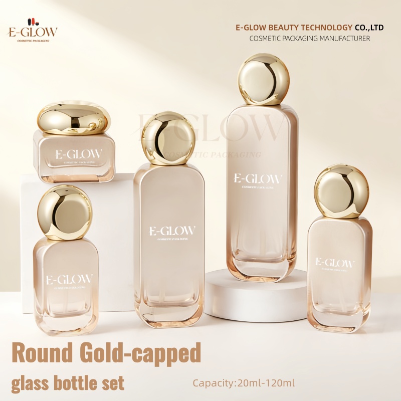 Luxury Skincare Logo - 【로고 맞춤 제작】1개 그라데이션 오렌지색 병
