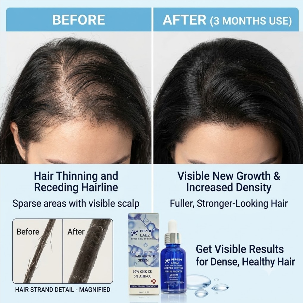 헤어 성장 에센스 구리 펩타이드 GHK Cu 탈모 방지 - Peptide Complex Serum 리뷰 및 가격