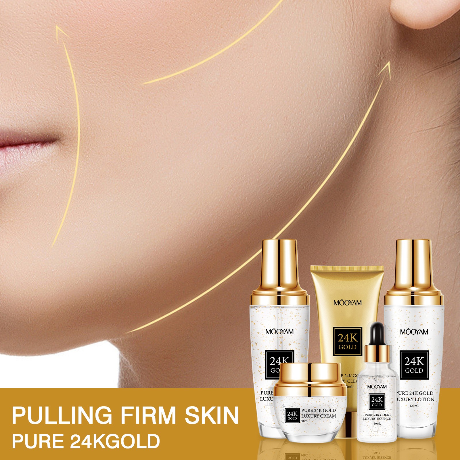 24K 골드 럭셔리 보습 안티 링클 세트 잔주름 감소  - Luxury Skincare Sets 리뷰 및 가격