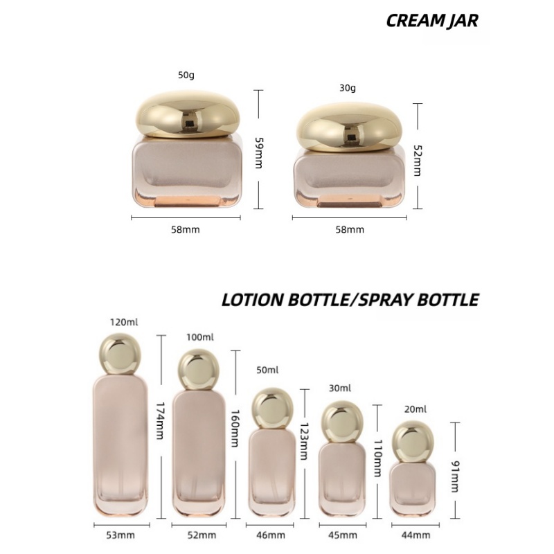 【로고 맞춤 제작】1개 그라데이션 오렌지색 병 세트 고 - Luxury Skincare Logo 리뷰 및 가격